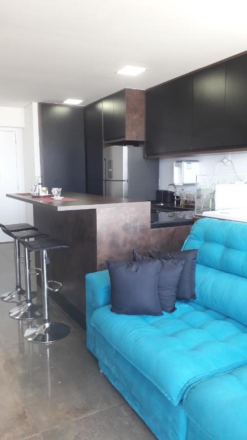 Maravilhoso Apto Vista Mar Jacuzzi Wi Fi Pe Areia Santos  Exteriör bild