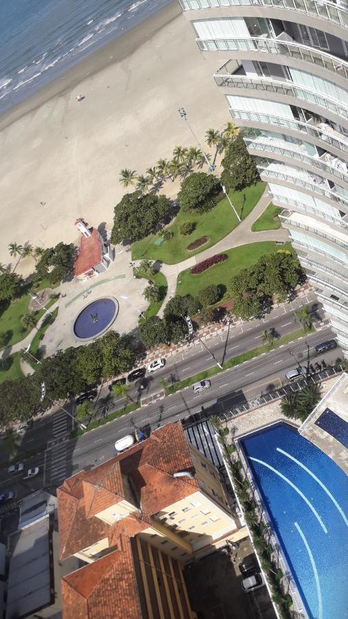 Maravilhoso Apto Vista Mar Jacuzzi Wi Fi Pe Areia Santos  Exteriör bild