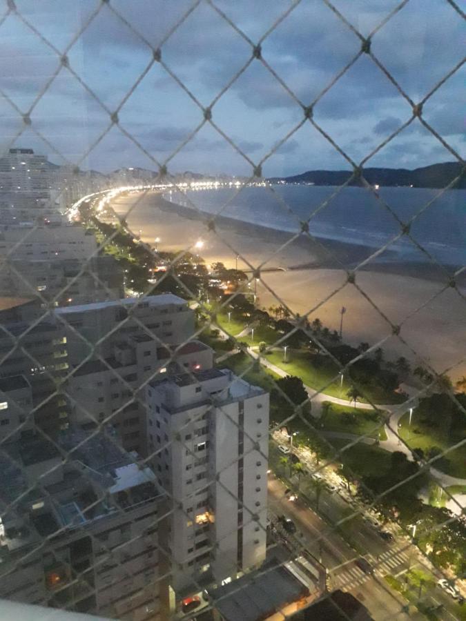 Maravilhoso Apto Vista Mar Jacuzzi Wi Fi Pe Areia Santos  Exteriör bild