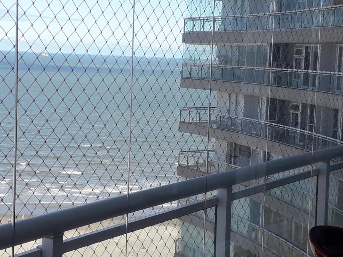 Maravilhoso Apto Vista Mar Jacuzzi Wi Fi Pe Areia Santos  Exteriör bild