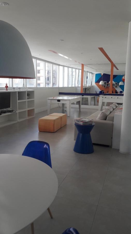 Maravilhoso Apto Vista Mar Jacuzzi Wi Fi Pe Areia Santos  Exteriör bild