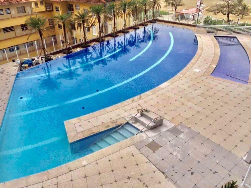 Maravilhoso Apto Vista Mar Jacuzzi Wi Fi Pe Areia Santos  Exteriör bild